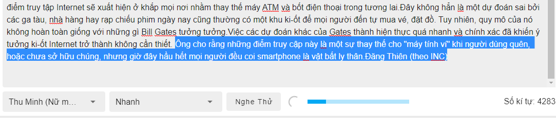 FPT.AI Text to speech