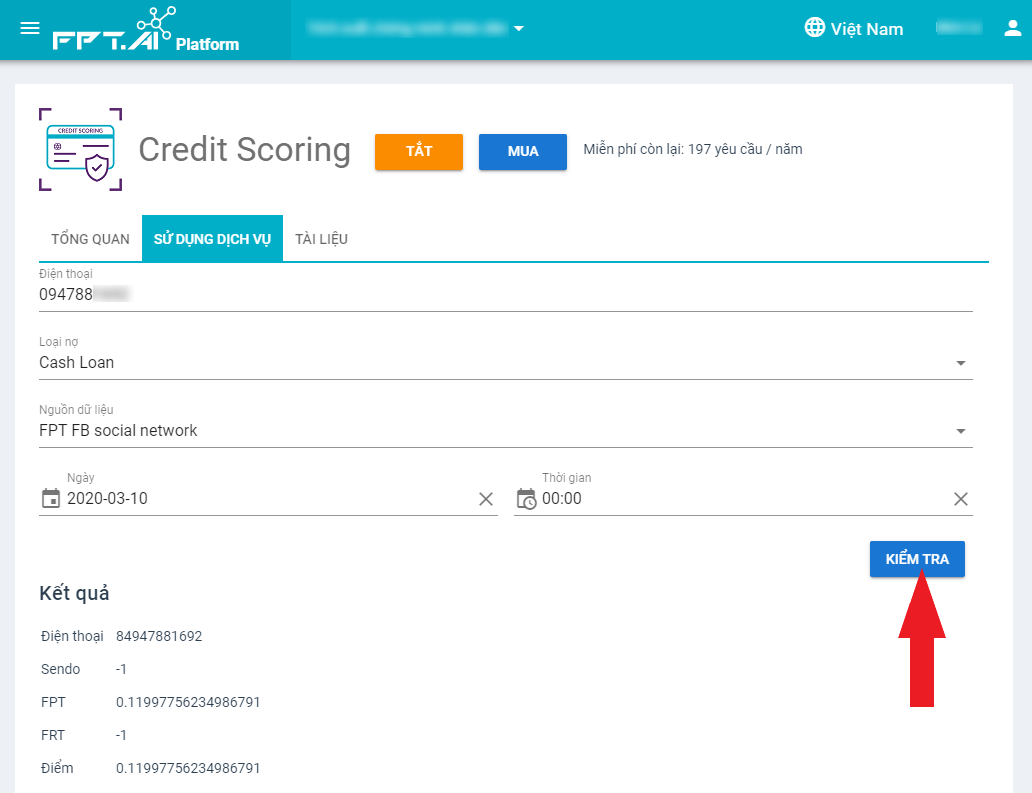 FPT.AI Credit Scoring