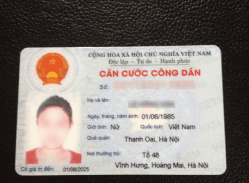 Ảnh CCCD đầu vào hợp lệ