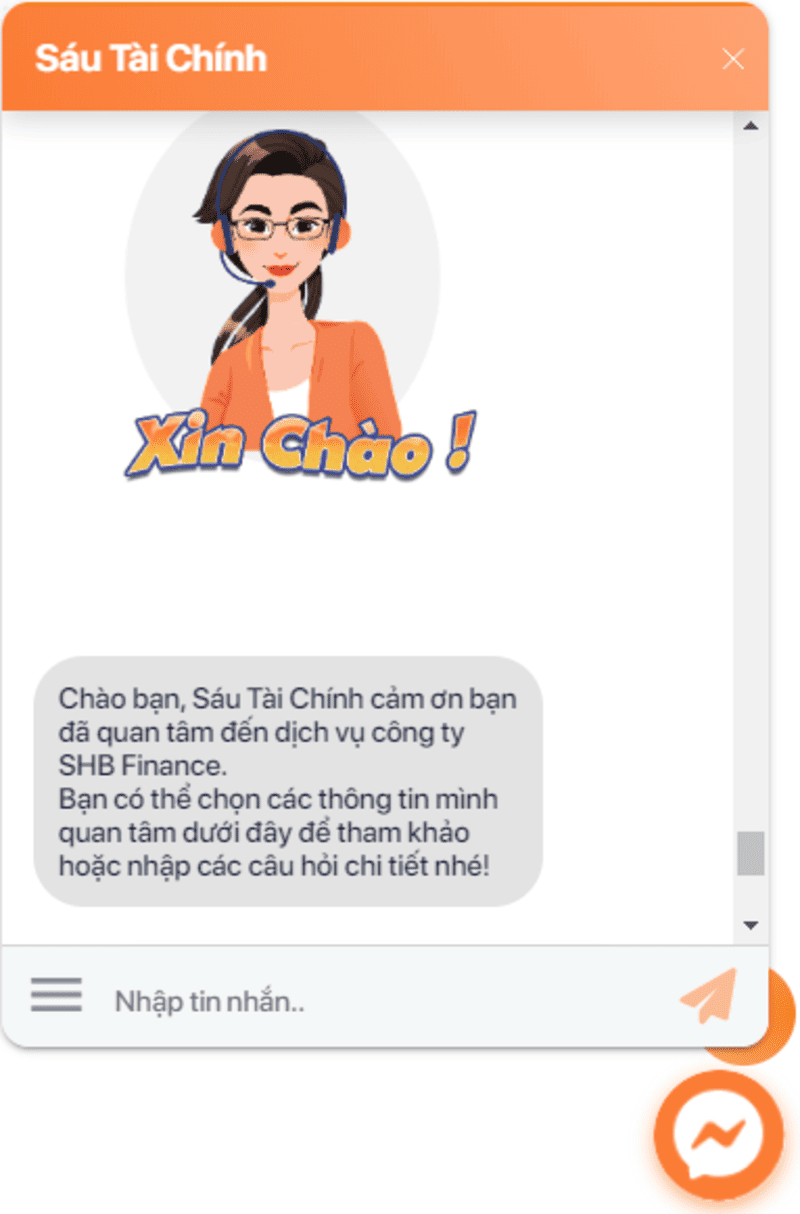 giao diện chatbot