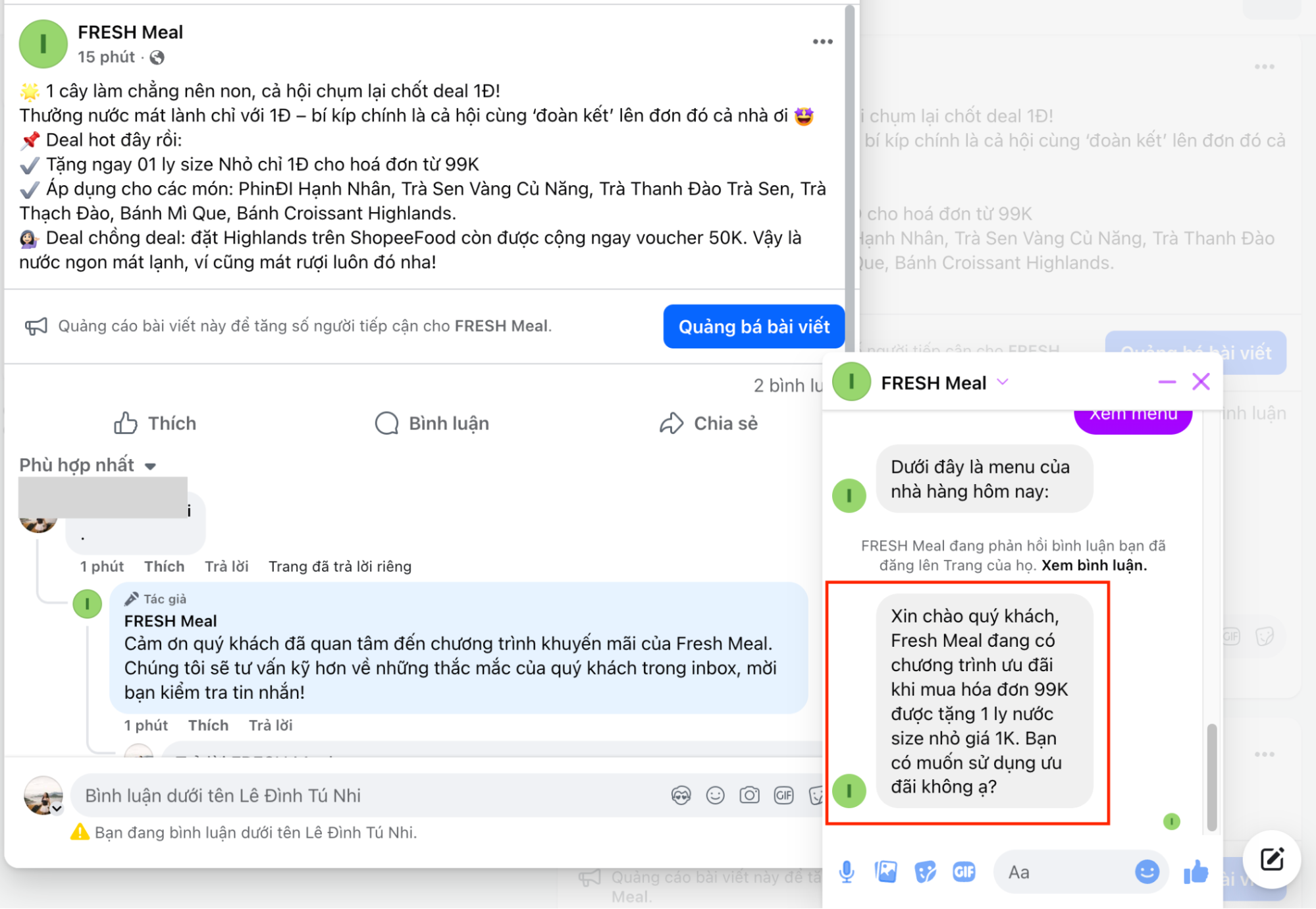 Hình ảnh thực tế sau khi sử dụng