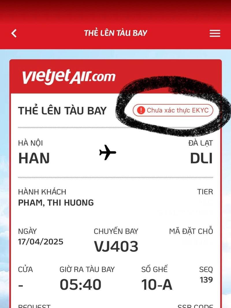 chưa xác thực ekyc
