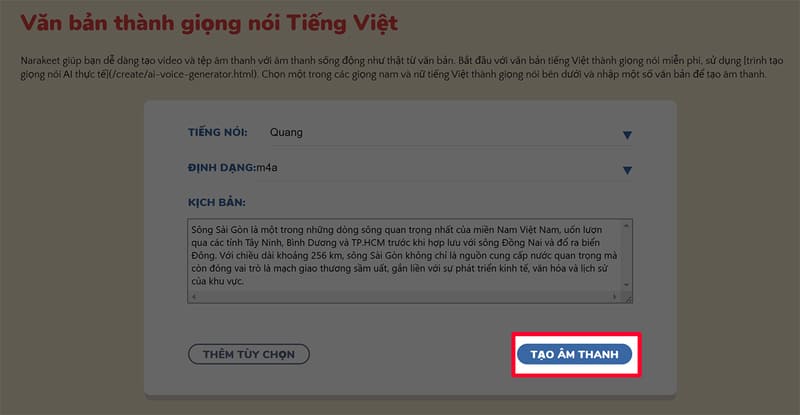 phần mềm chuyển văn bản thành giọng nói miễn phí