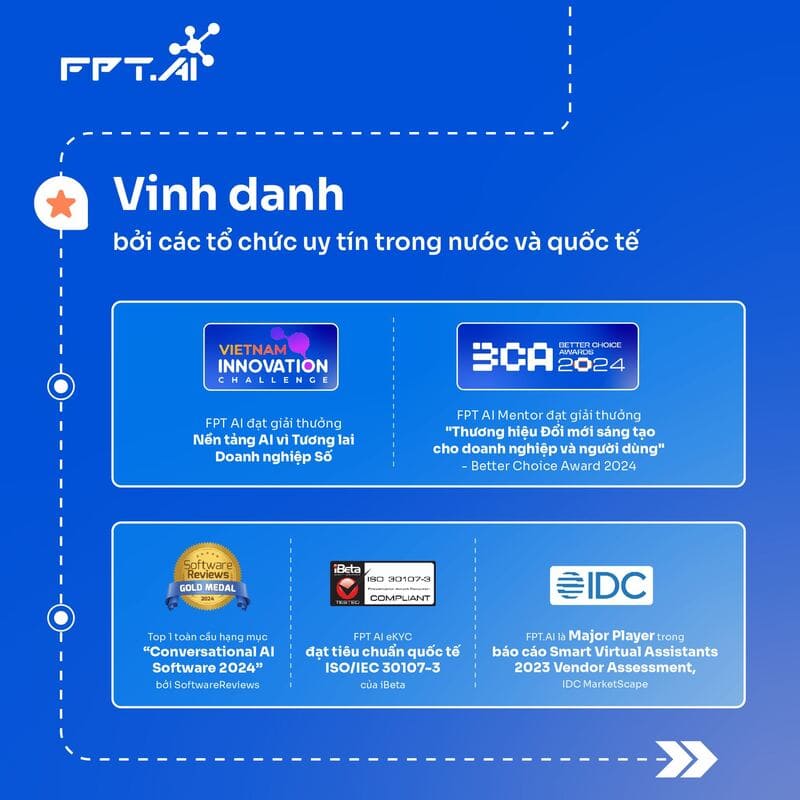 FPT AI Mentor giành giải “Giải pháp Trí tuệ nhân tạo xuất sắc” tại AI Awards 2024