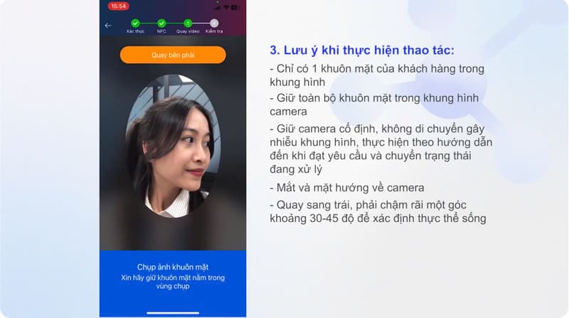 Lưu ý khi xác thực khuôn mặt