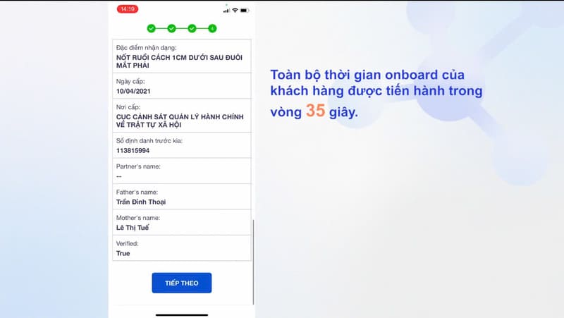 Hoàn tất quá trình eKYC