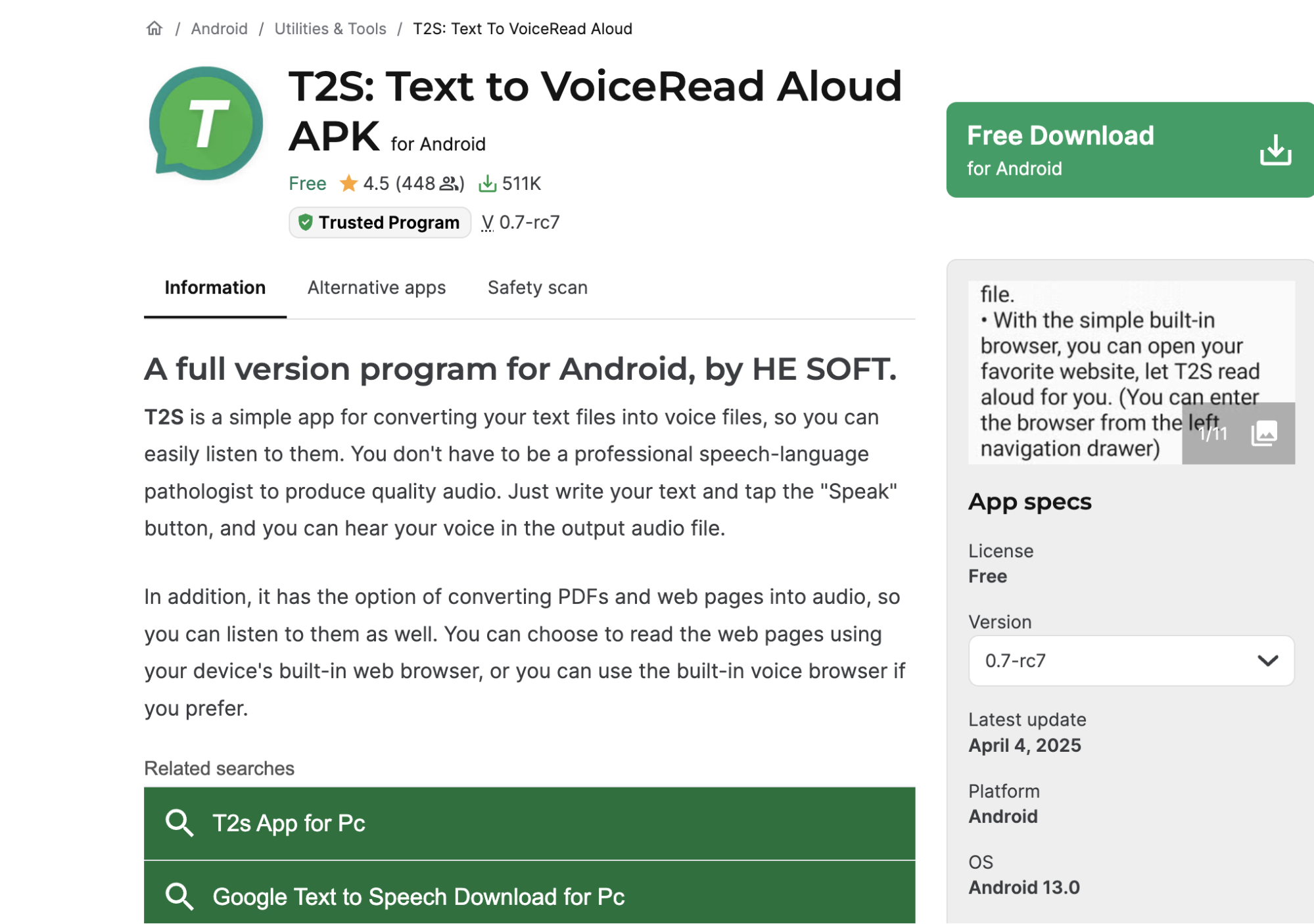 Nền tảng tạo giọng AI trực tuyến T2S: Text to Voice/Read Aloud