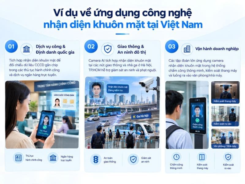 Ứng dụng thực tế của công nghệ nhận diện khuôn mặt tại Việt Nam