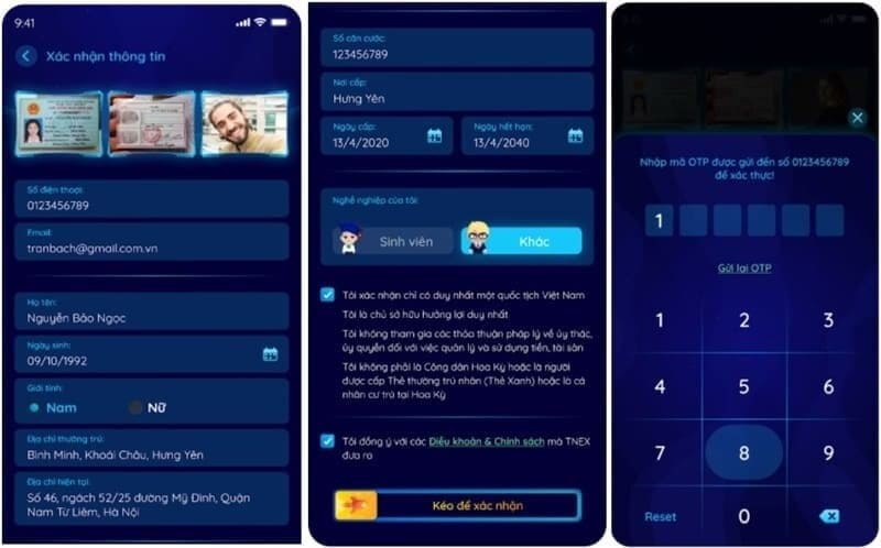 Quy trình mở tài khoản thanh toán bằng eKYC