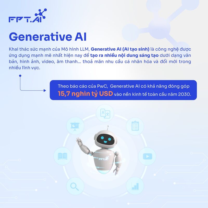 AI tạo sinh có khả năng tạo nội dung sáng tạo như văn bản, hình ảnh, video dựa trên những gì nó được huấn luyện