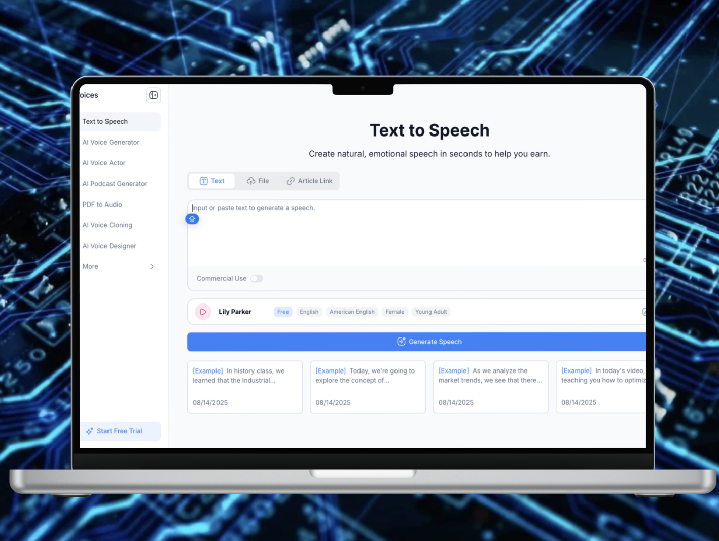 Phần mềm chuyển văn bản thành giọng nói miễn phí NoteGPT