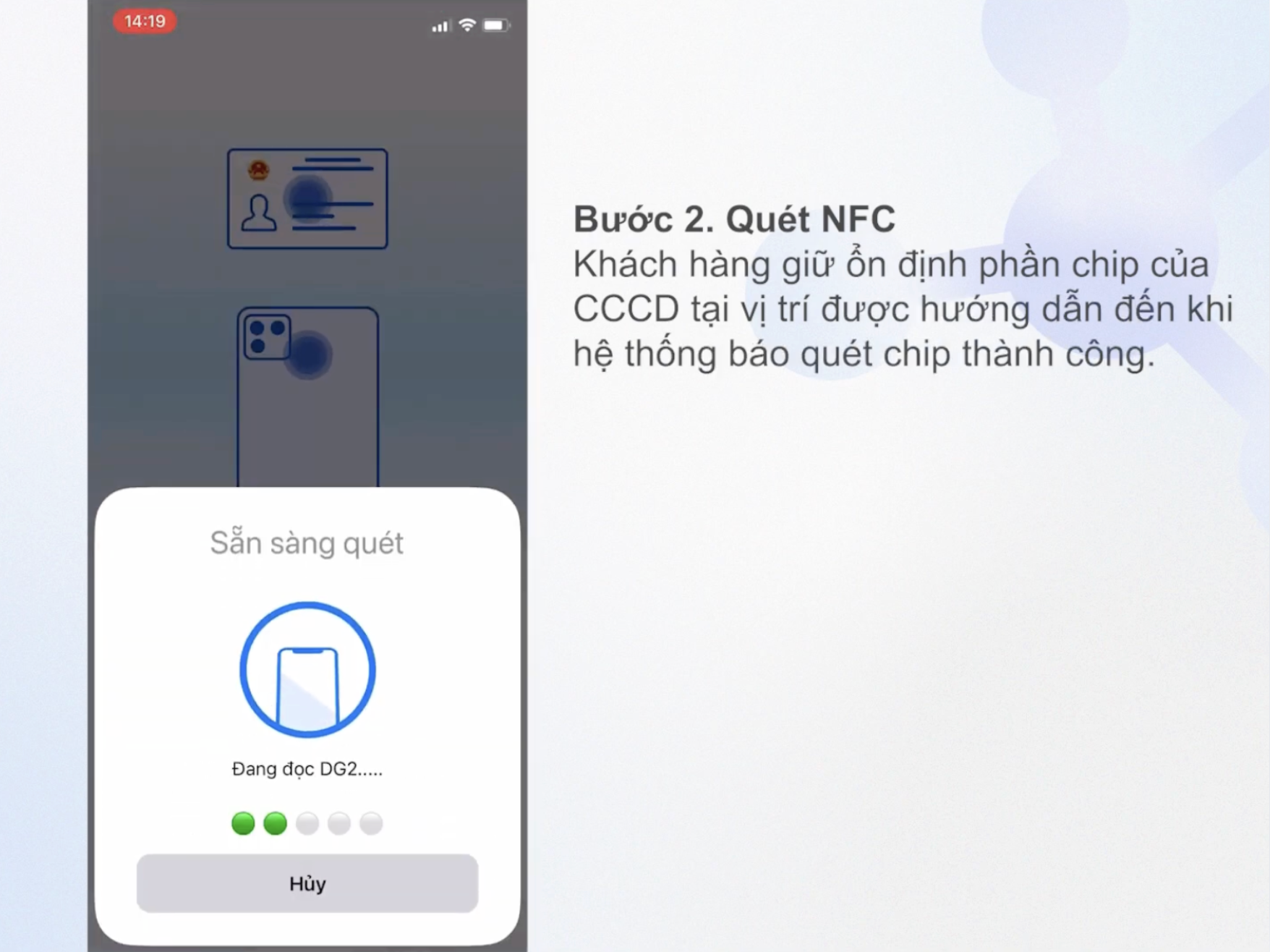 Quét NFC (Áp dụng với CCCD gắn chip)