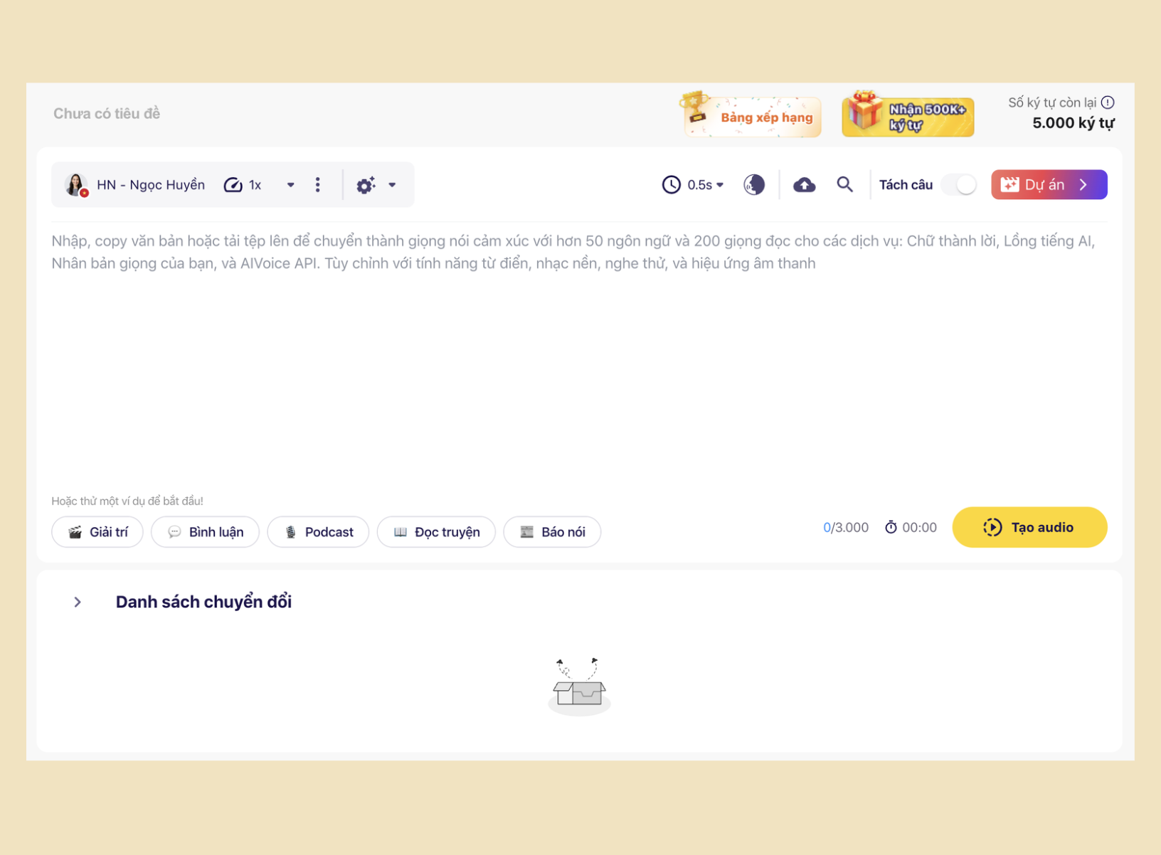 Vbee là phần mềm chuyển từ văn bản sang giọng chuyên về giọng nói tiếng Việt tự nhiên