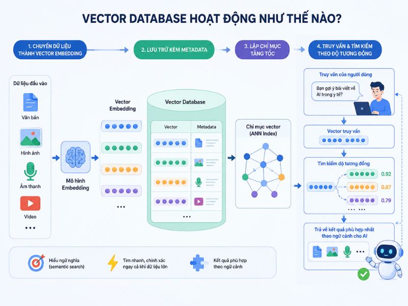 Cách hoạt động của Vector Database