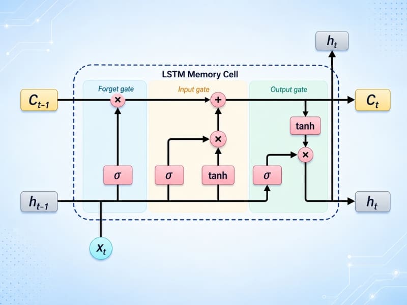Cấu trúc mô hình LSTM
