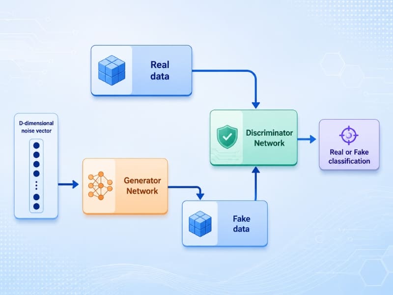 Cơ chế đối kháng giữa Generator và Discriminator Network