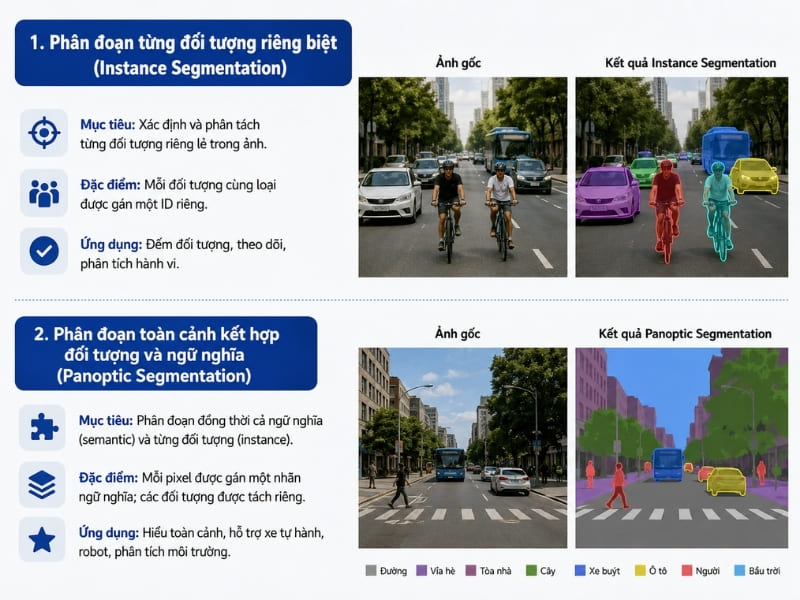 Instance Segmentation và Panoptic Segmentation