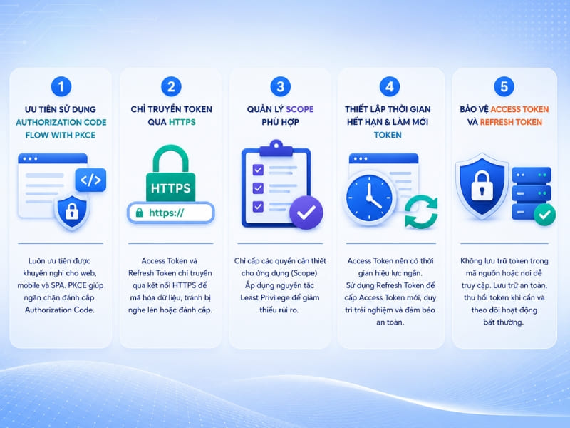 Những lưu ý cần biết khi triển khai OAuth 2.0