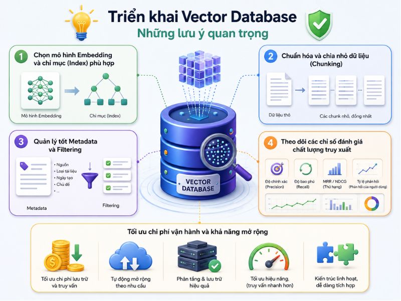Những lưu ý khi triển khai Vector Database