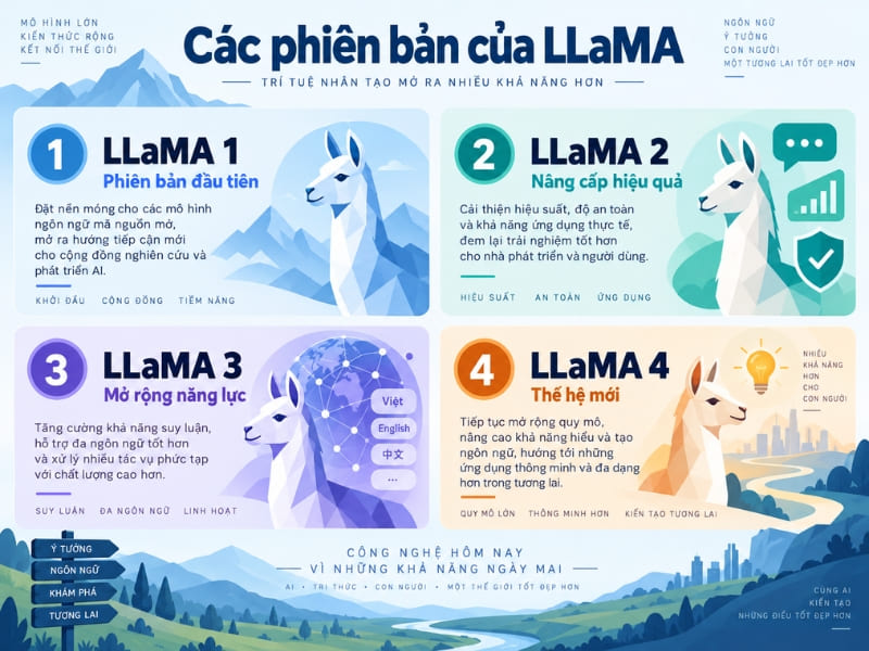 Tổng hợp các phiên bản của LLaMA