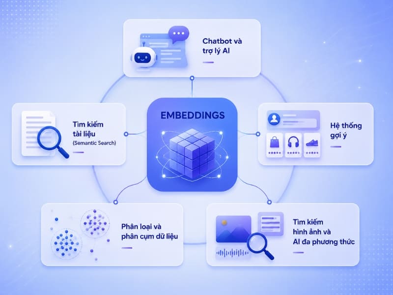 Một số ứng dụng thực tiễn của Embeddings