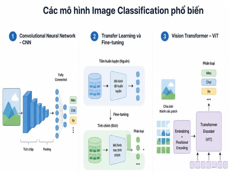 Các kiến trúc và phương pháp huấn luyện Image Classification
