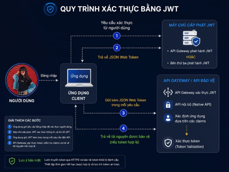 Quy trình hoạt động của JWT