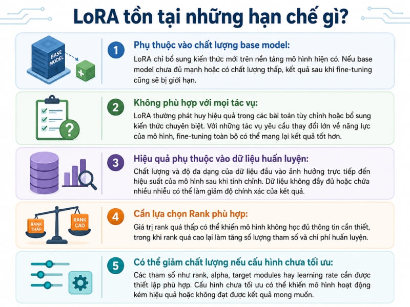 Hạn chế của LoRA